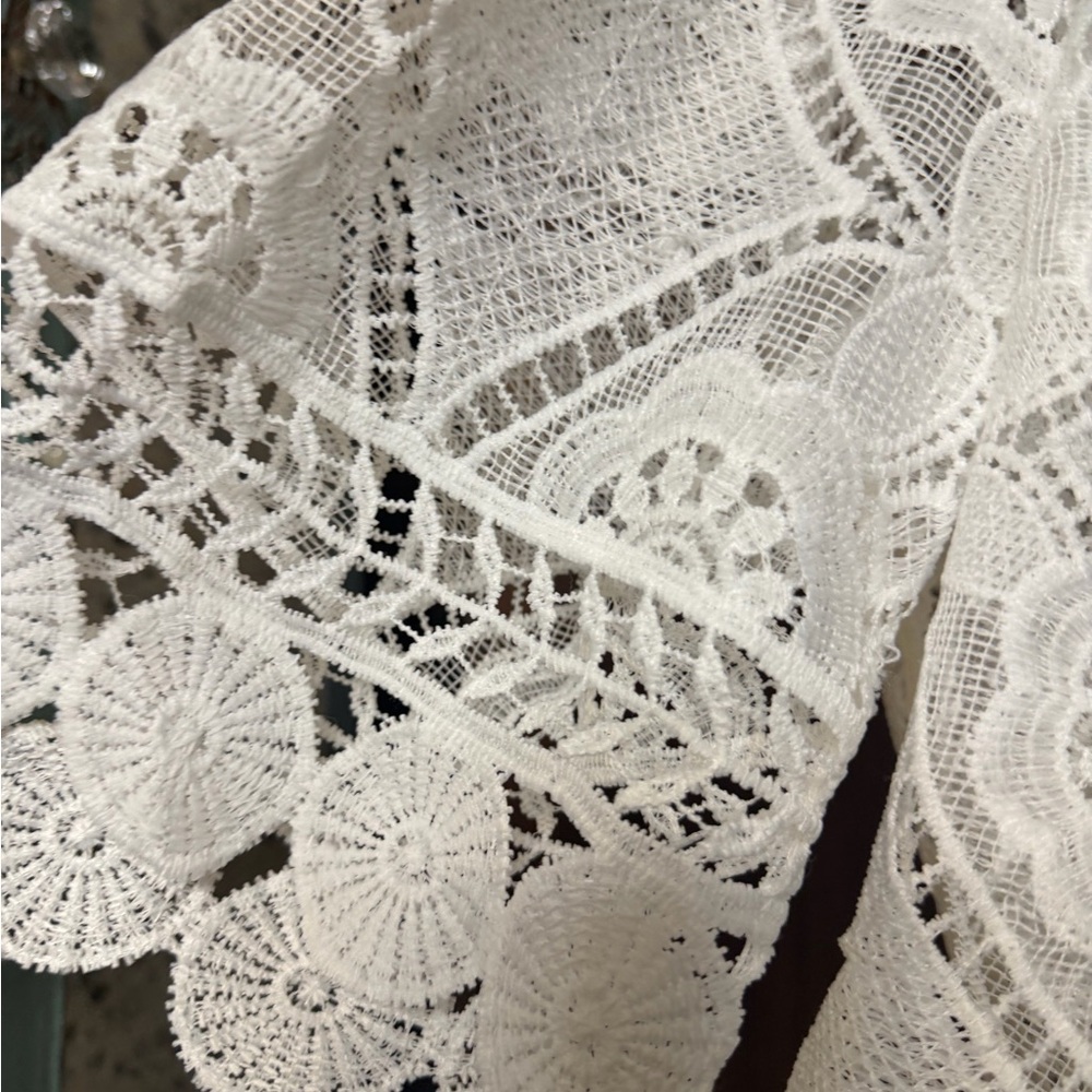 Rabbit Rabbit Rabbit White Lace Top - Picture 3 of 4